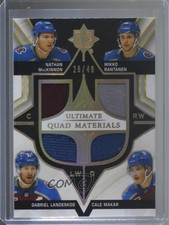 2020-21 Ultimate Collection Quad Materials /49 Nathan MacKinnon Mikko Rantanen