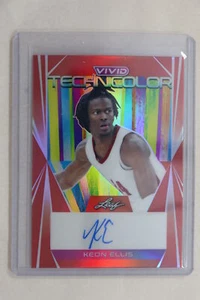 Keon Ellis - 2022-2023 Leaf Vivid Basketball Technicolor Autograph #34/35 - Picture 1 of 2