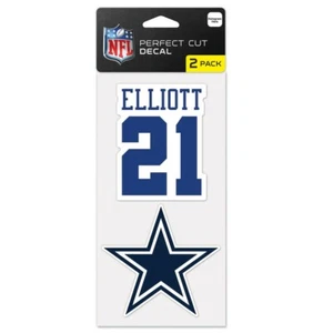 Ezekiel Elliott Decals Pack of 2 Die Cut Car Stickers Truck Decal Dallas Cowboys - Picture 1 of 1