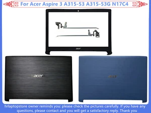 For Acer Aspire 3 A315-53 A315-53G N17C4 LCD Back Cover / Front Bezel / Hinges - Picture 1 of 8