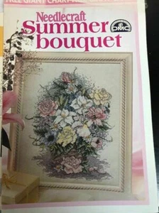Cross Stitch Pattern Booklet :Summer Bouquet DMC (Needlecraft) Giant Chart - Picture 1 of 1