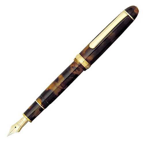 Platinum CELLULOID Fountain Pen PTB-35000S#62-2 TORTOISESHELL Fine
