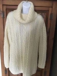 Suéter Jones New York Sport Acrílico/Mohair Crema Capucha Talla L - Imagen 1 de 6