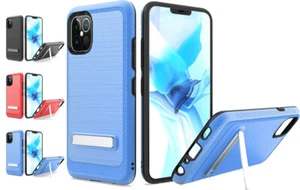 for iPhone 13 Pro Max 6.7" Case Brushed Carbon Kickstand Slim Cover+PryTool - Picture 1 of 5
