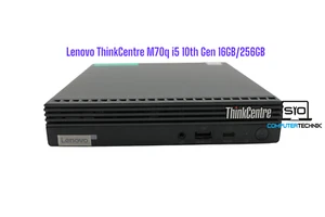Lenovo Thinkcentre M70q Mini/TinyPC i5-10400t 16GB RAM 512GBSSD Win11 WLAN - Bild 1 von 4