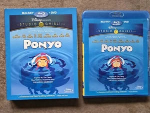 Ponyo ~ Blu-ray & DVD with Slipcover - Picture 1 of 3