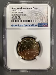 2019D American Innovations Pennsylvania - NGC MS 67 PL - Picture 1 of 2