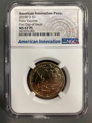 2019D American Innovations Pennsylvania - NGC MS 67 PL - Image 1 of 2
