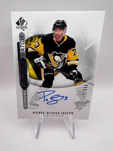 Pierre-Olivier Joseph 2020-21 SP Authentic Future Watch Auto #163 /999 Penguins - Picture 1 of 4