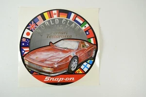 NOS Vintage Snap-on Tools 1989 Ferrari Testarossa Tool Box Decal (p/n SSX1629) - Foto 1 di 3