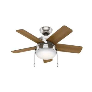 Hunter 36 in Tarrant Small Room Modern Ceiling Fan LED Light Pull Chain - Picture 1 of 1