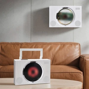 Rechargeable CD Player with Wireless Functionality and Dual Speaker System - Photo 1/5