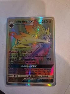 Pokémon Cards - Solgaleo GX - 155/149 - Sun & Moon - Rare Secret - Rainbow - Picture 1 of 2