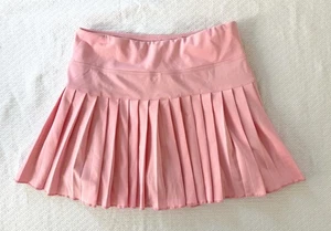 Gonna pantaloncino donna tennis golf pickleball rosa plissettata atletica, senza marchio taglia M - Foto 1 di 6