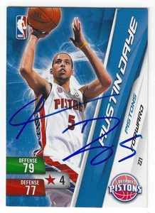 AUSTIN DAYE DETROIT PISTONS SIGNED CARD RAPTORS MEMPHIS GRIZZLIES SPURS HAWKS - Picture 1 of 1