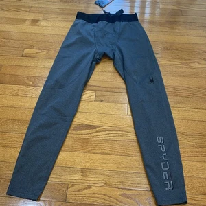 Spyder Men’s Grey Proweb Pants Size Medium Drawstring - Picture 1 of 4