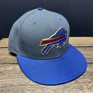 Buffalo Bills New Era 59FIFTY Cap Gray Blue Fitted Hat NFL Logo Size 7 5/8 NY - Picture 1 of 11