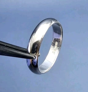 Sterling Silver Women's Wedding Band Size 8½ 4.1g - Picture 1 of 16