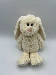 Ty Attic Treasures Cuddlys Velvet 21" Medium White Cream Bunny Rabbit Plush 2017 - Picture 1 of 9