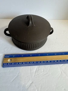 1960er DANSK GERIFFELT FLAMMSTEIN BRAUN ZUCKERDOSE/DECKEL EINZELKASSEROLLE ZERSPLITTERT - Bild 1 von 5