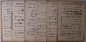 Noten: 10 x Beilage zum Kunstwart: Franz Schubert / Hector Berlioz / J. Brahms / - Bild 1 von 1