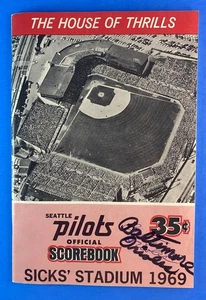 Programa de pilotos de Seattle 1969/tarjeta de puntuación - Orioles de Baltimore - Brooks Robinson - Imagen 1 de 8