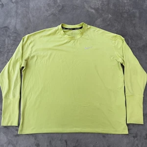 Nike Dri-FIT Laufshirt 2XL Gelb Langarm Daumenlöcher Reflektierend Damen - Bild 1 von 11