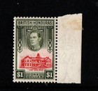 BRITISH HONDURAS 1938 $1 SCARLET & OLIVE M/MINT SG;159 Cat £50