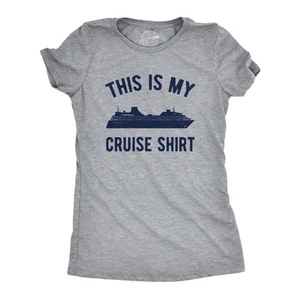 Womens This Is My Cruise Shirt Tee Funny Vacation Travel Boat T Shirt For Ladies - Picture 1 of 7