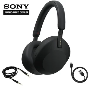 Cuffie wireless originali Sony WH-1000XM5 con cancellazione del rumore - Nero - Foto 1 di 6