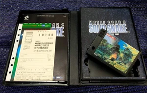 Cartuccia gioco Konami MSX Metal Gear 2 Solid Snake MSX2 - gioco retrò Giappone MSX2 - Foto 1 di 12