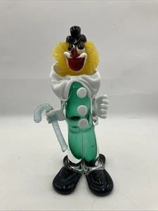 Murano Clown aus mundgeblasenem Glas mit Stock (SN) - Bild 1 von 24