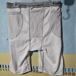 Bike Compression Shorts Mens Large White BAGR65 Stretch Athletic Performance New - Picture 1 of 5
