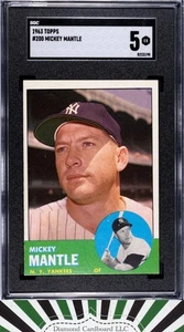 1963 Topps #200 Mickey Mantle SGC 5 - Bild 1 von 2