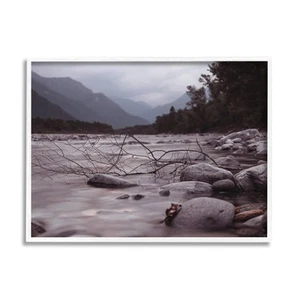 Woodland Nature Mountain Creek Framed Wall Art, Design by Lil' Rue - Picture 1 of 7