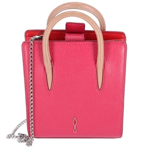 Christian Louboutin Paloma Nano Handbag 1175115 Pink Leather Studded - Picture 1 of 7
