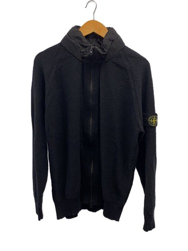 Felpa Stone Island con cappuccio zip XL cotone nero casual 8015503B0 #EG ADA