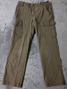 Pantalones comerciales Duluth para hombre 34x30 flexibles manguera contra incendios ajuste carga ropa de trabajo descolorida LEER - Imagen 1 de 18