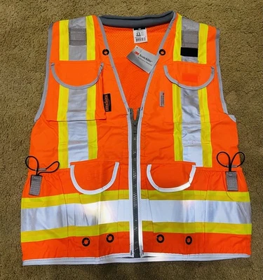 НОВЫЙ мужской жилет Radians класс 2 уровень 2 ANSI /ISEA Radwear светоотражающий безопасный размер S - Изображение 1 из 4