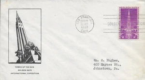 1939 FDC, #852, 3c Golden Gate International Exposition, Crockett/Davenport P-21 - Picture 1 of 2