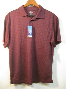 Neu mit Etikett Haggar Cool 18 Herren "Windsor Wine" weinrot kurzärmliges Poloshirt - Bild 1 von 5
