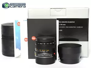 Leica Macro-Elmar-M 90mm F/4 Lens Black New Version 11670 *BRAND NEW* - Picture 1 of 6