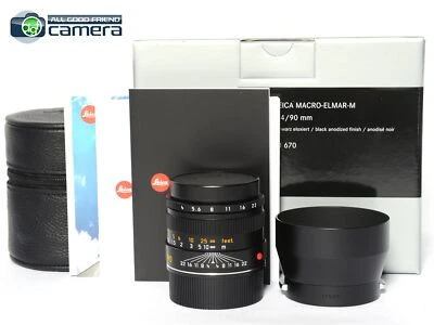Leica Macro-Elmar-M 90mm F/4 Lens Black New Version 11670 *BRAND NEW* - Image 1 of 4