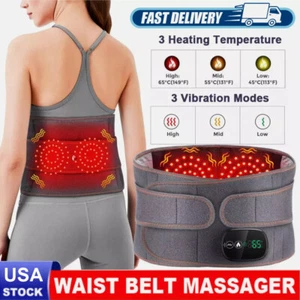 Heating Belt Massager Pad Menstrual Period for Women Massage Waist Relaxer - Picture 1 of 18