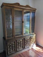 Brown Vintage Buffet Cabinet with double doors 48"x14"x60"