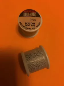 GUDEBROD NYLON ROD WRAPPING THREAD COLOR NO. 0002G WHITE/GOLD 100 YDS SIZE C - Picture 1 of 3