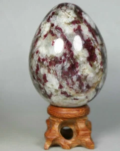 222g Natural Beautiful Natural Red Tourmaline Polishing Sphere Egg Madagascar - Picture 1 of 10