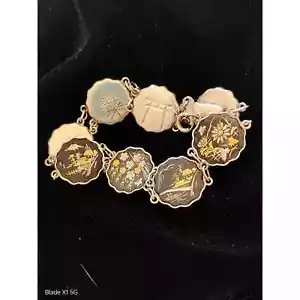 Hübsches japanisches Damaskus Komai Armband aus den 1940er Jahren - Bild 1 von 9
