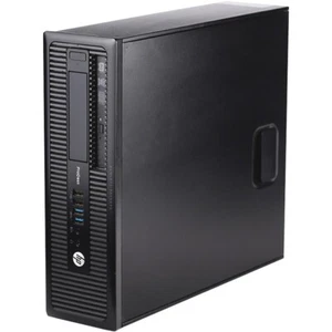 HP Desktop Computer PC SFF Intel i3 8GB RAM 500GB HDD Windows 10 Wi-Fi DVD-RW - Picture 1 of 5