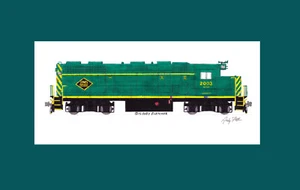 SMS Lines GP38-3 #2003 11"x17" Matted Print Andy Fletcher signed - Picture 1 of 1